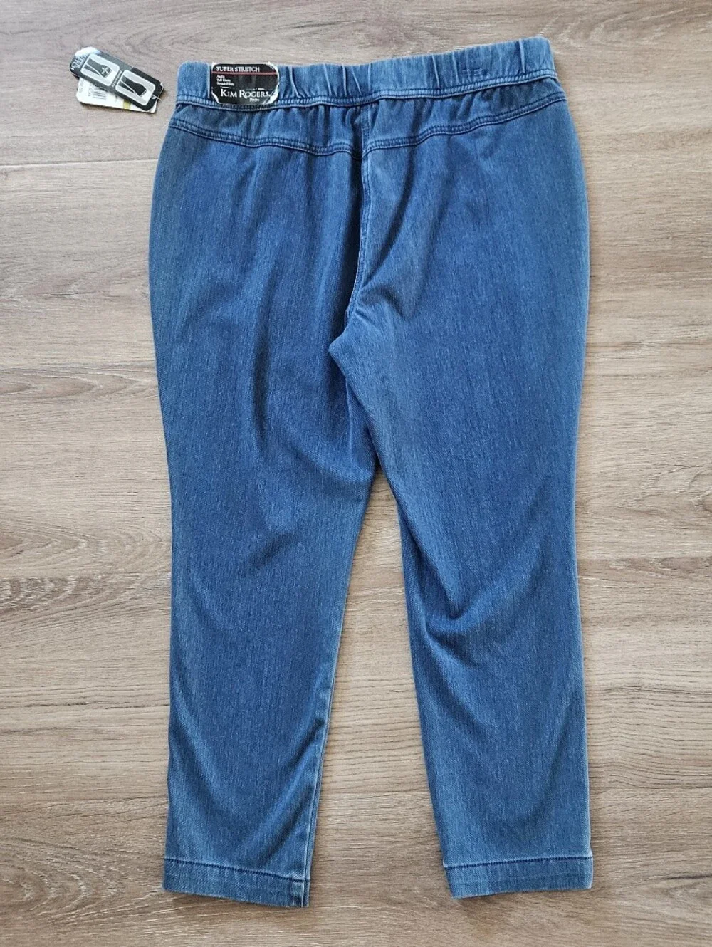 Kim Rogers Blue Stretch Denim Pants Size 14